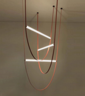 Люстра подвесная Charme 1110111P/S LED  8W 4000K/brown+white