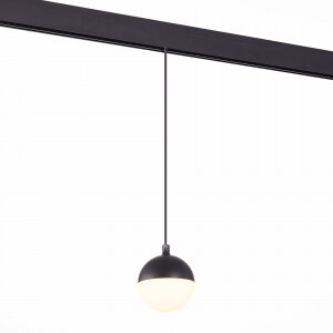 ST358.443.07 Магнитный трековый светильник подвесной Черный LED 1*7W 4000K 520Lm Ra>80 120о IP20 D90xH90 48V