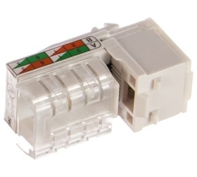 Механизм розетки компьютерной RJ-45. кат.5е. UTP модуль (8 контактов) (100 шт) 1 кор.=600 шт. LK45