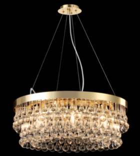 Люстра хрустальная L126-600 Бронза