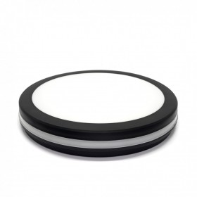 Свет-к с/д герметичный LE LED RBL 03 30W (круг); Цв: Черный (20)