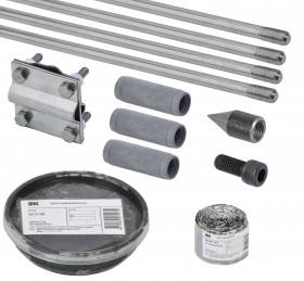 Комплект заземления верт. d16 дл.6м (4х1.5м) оцинк. сталь IEK