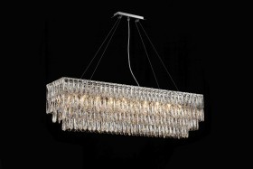 NW075-L1200*W300*H340 RECTANGLE CHROME (1) Люстра (в 2-х коробках) NW
