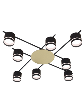 CL-BRIGHT-R001-GX53*8 BK (1) Люстра NW