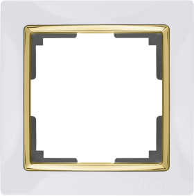 WL белый/золото 1-ая рамка WL03-Frame-01-white-GD