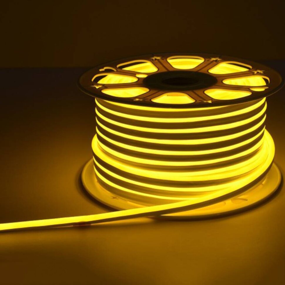 Гибкий неон 220V-8*16NONE-Y (100м)