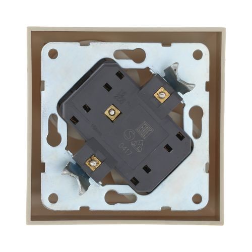 Розетка двойная  без з/к. со шторками (беж.) LK60 (20шт) 1кор=200шт