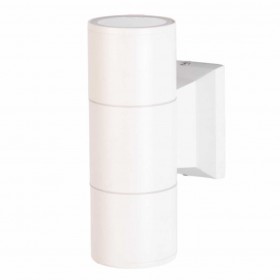 Свет-к садовый LE GL1 GU10x2 настенный белый (20)