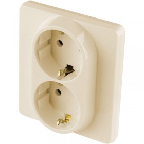 Розетка Inspiria 16А 250В 2х2P+E 1445250 немецк. стандарт сл. кость Leg 673751