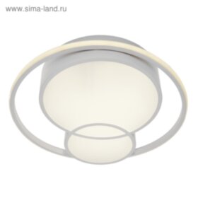 Люстра с ПДУ  &quot;Саменто&quot; LED 3 режима 3000-6000K 88Вт белый 49х49х8,5 см.   4525479