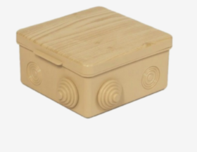 Коробка распределительная TUNDRA, 80х80х50 мм, IP65, для открыт. установки, цвет сосна 4938334