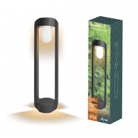 Светильник столб садово-парковый NUOVO 150х120х600 Е27 литой алюминий  IP54 черный, duw