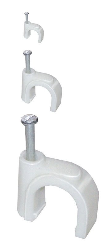 IEK СКОБА КРУГЛАЯ 14мм /100/ ДЛЯ КАБЕЛЯ