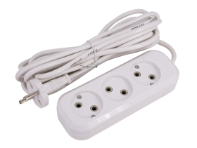 Удлинитель LEEK LE ES 3-х местный,  3 метра 2*1 (50)