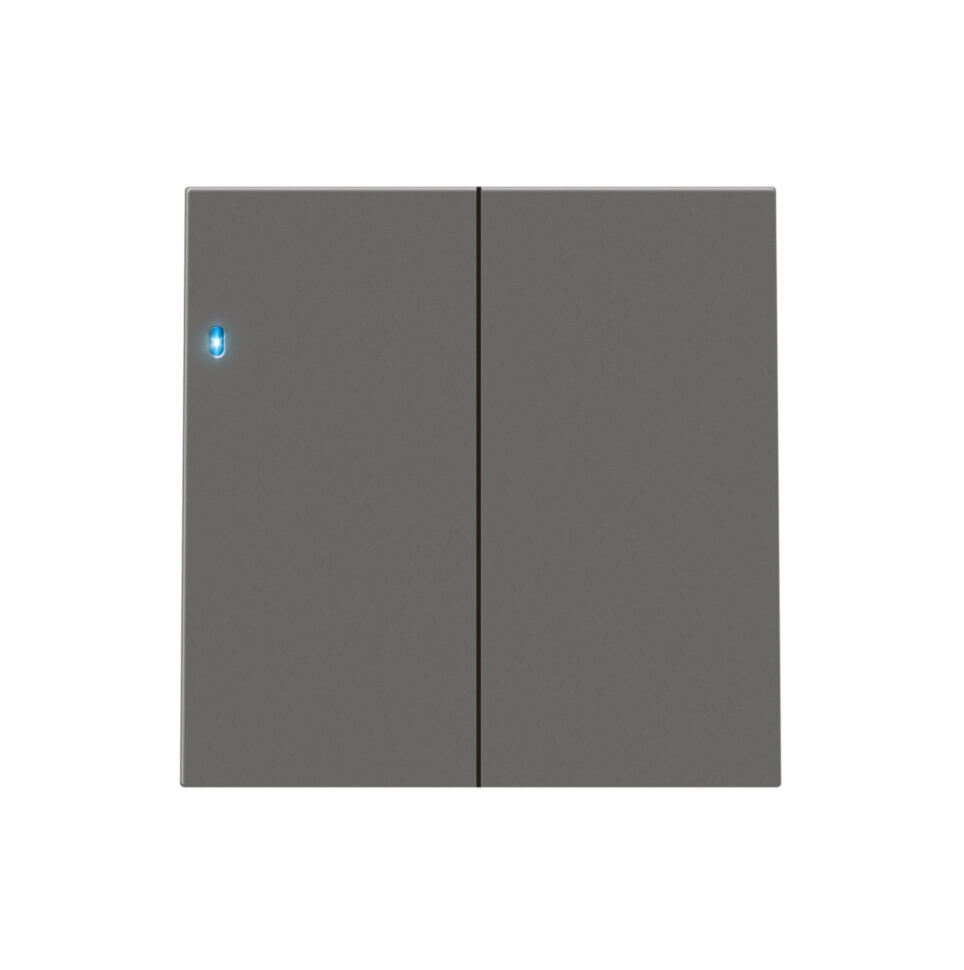 Клавиша 2-я с подсветкой, матовый шоколад