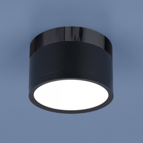 DLR029 10W 4200K / Светильник светодиодный стационарный черный матовый/черный хром