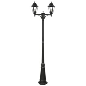 Садово-парковый  6214/PL6214 столб 2*100W E27 230V, черный