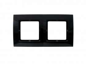 REV Рамка на 2 поста серия Palazzo, черный, düwi