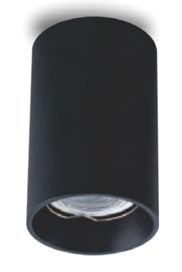 701R-QQ-0 Светильник Φ70*H115mm потолочный Gu10 Black