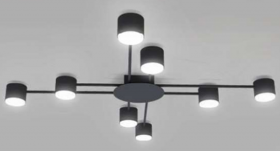 CL-POINT-R001-GX53*8 BLACK BK (1) Люстра NW