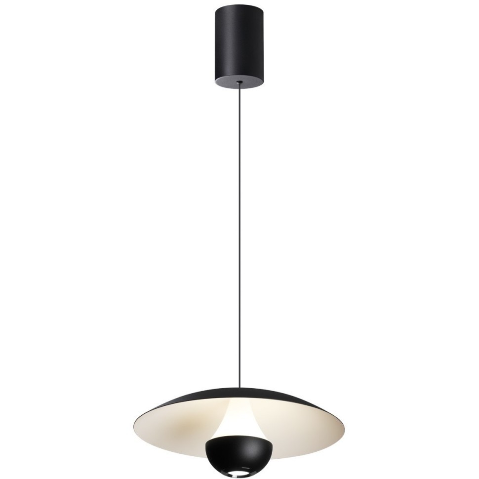 359336 OVER NT24 324 черный Светильник подвесной с механизмом регулировки высоты, провод 2м IP20 LED