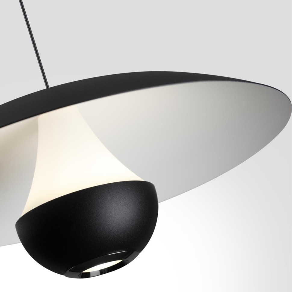 359336 OVER NT24 324 черный Светильник подвесной с механизмом регулировки высоты, провод 2м IP20 LED