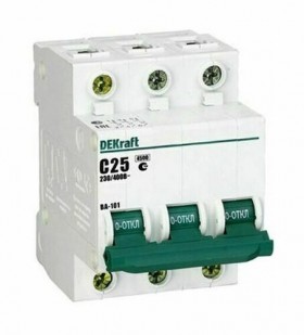 Выключатель автоматический модульный 3п C 25А 4,5кА ВА-101 SchE 11080DEK