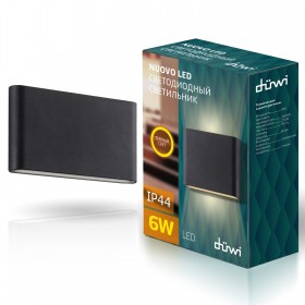 REV Светильник сд уличный 6W 3000K IP44 мат.черный, duwi