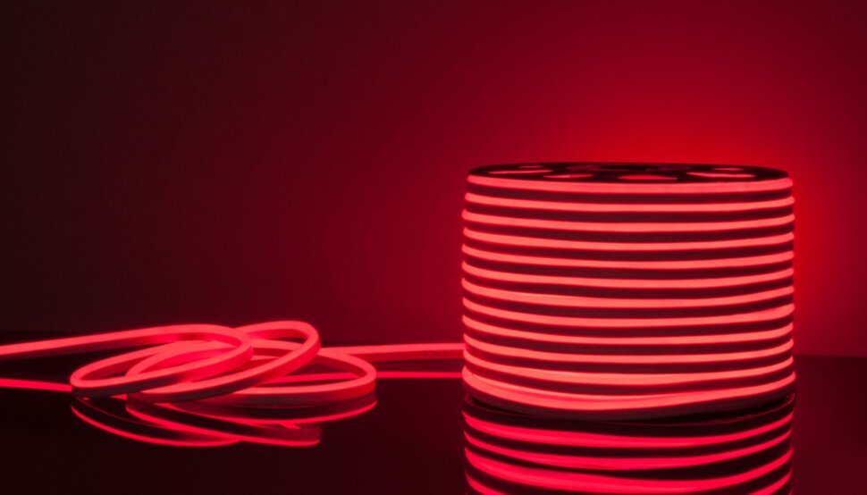 Гибкий неон 220V-8*16NONE-R (100м)