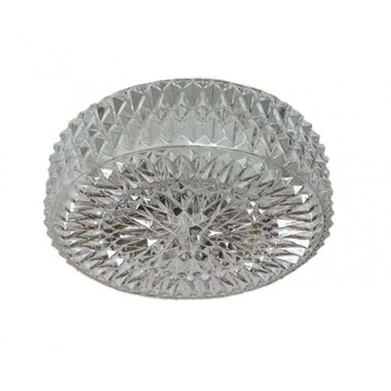 Светильник НПО 22-60-240 "Таблетка 3458" d200 1х60Вт E27 IP20 хрусталь Элетех 1005151157