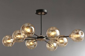 H089/8 BK+FGD+BR (1) Люстра