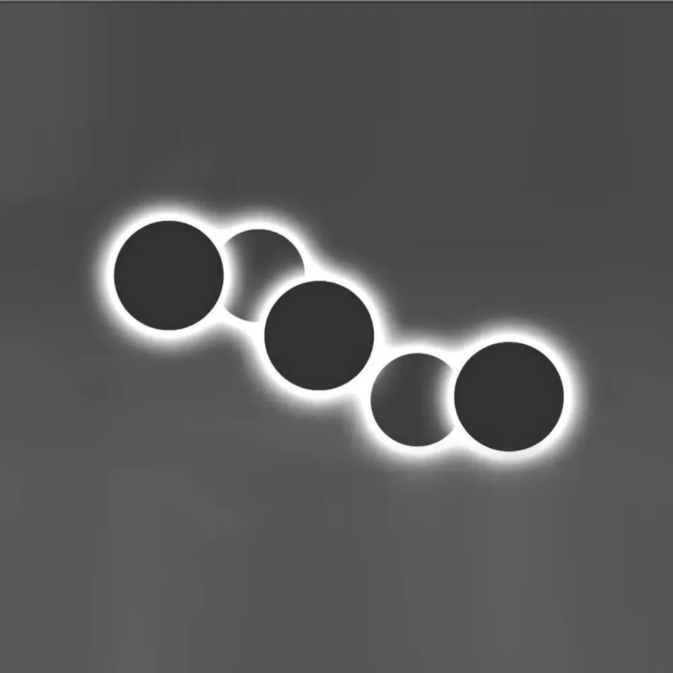 Бра настенное (D200) 4k черный (2шт)