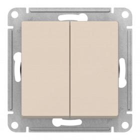 Механизм переключателя перекрестный 2-кл бежевый AtlasDesign