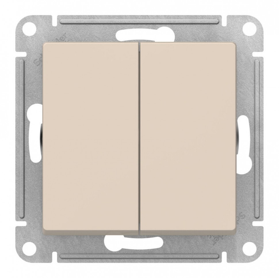 Механизм переключателя перекрестный 2-кл бежевый AtlasDesign