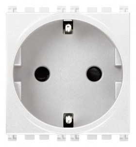 РОЗЕТКА 2P+T 16A ГЕРМАНИЯ, БЕЛАЯ