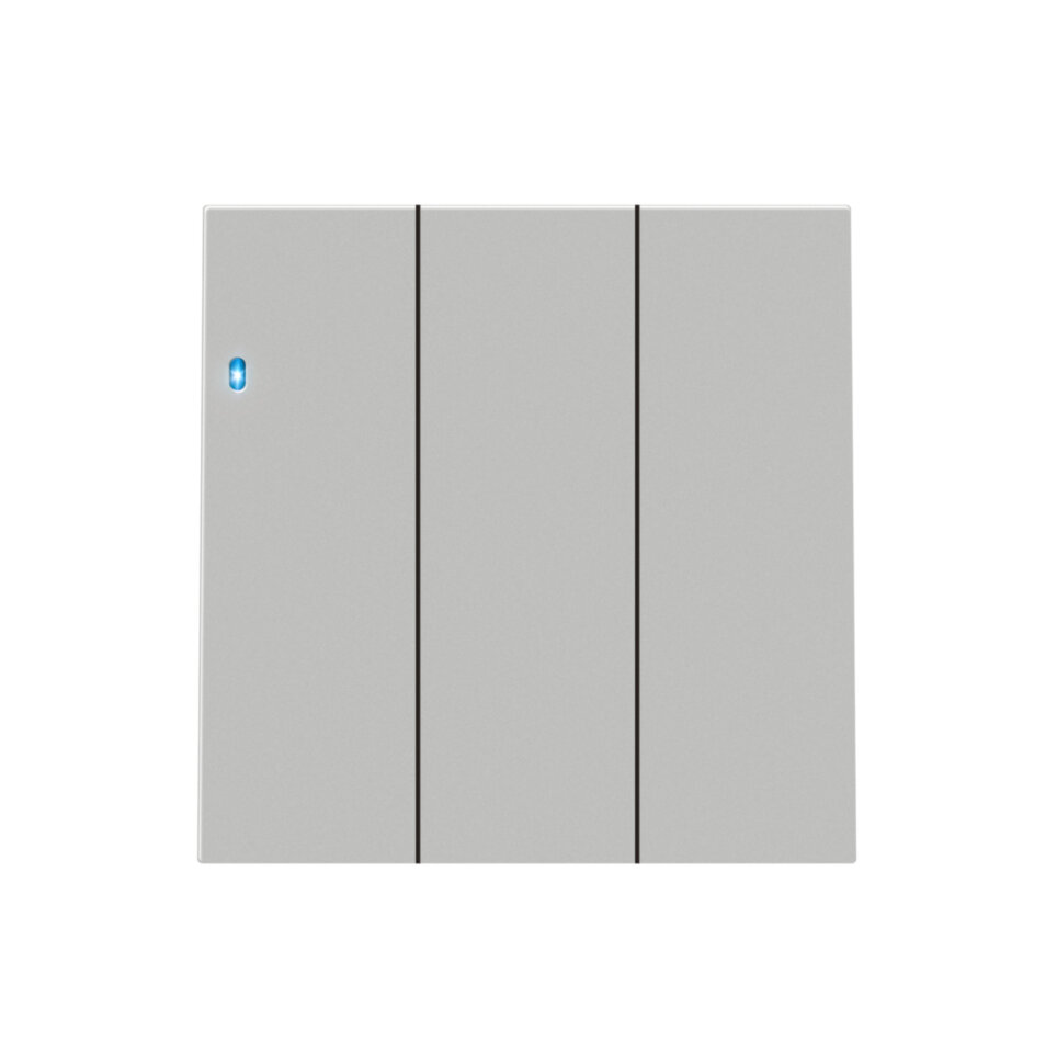 Клавиша 3-я с подсветкой, матовый серый