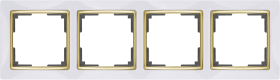 WL белый/золото 4-ая рамка WL03-Frame-04-white-GD