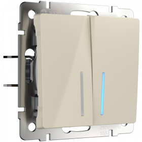 WL слоновая кость выкл 2 кл с подсв