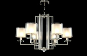 CRYSTAL LUX Люстра NICOLAS SP-PL6 NICKEL/WHITE 3400/306