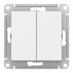 Механизм переключателя перекрестный 2-кл белый AtlasDesign