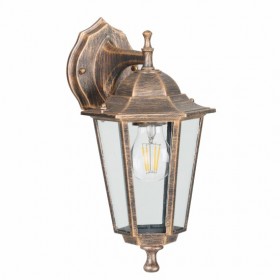 Свет-к садовый LE GL6 E27 настенный вниз бронза (12)