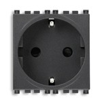 РОЗЕТКА 2P+T 16A ГЕРМАНИЯ, СЕРАЯ