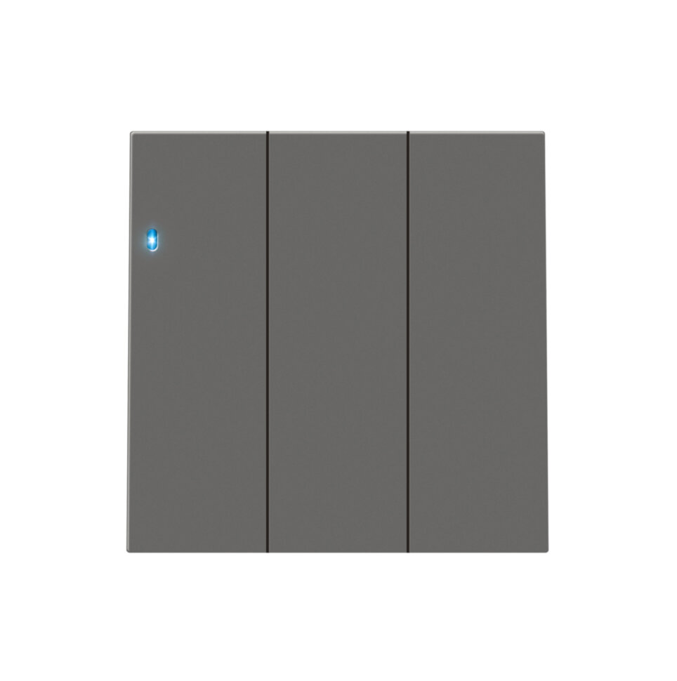 Клавиша 3-я с подсветкой, матовый шоколад