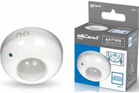 Датчик движения DDP-01 потолочный 360°, 1200Вт, 10-420с, 6м, 3-2000Лк, белый, düwi