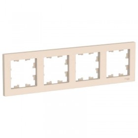 Рамка 4-м бежевый AtlasDesign
