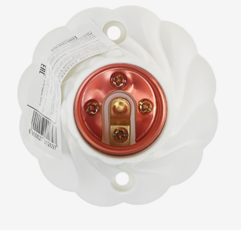 Патрон декоративный E27, спираль, 220 В   2791269