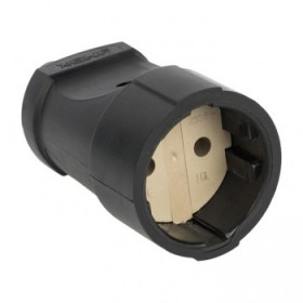 Гнездо штепсельное б/з чер,ПВХ 10А 250В EKF PROxima