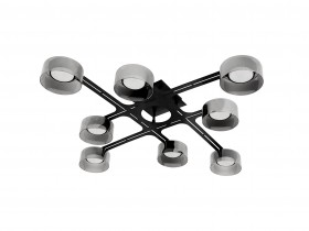 CL-UFO-S001-GX53*8 BK (1) Люстра NW