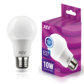 REV Лампа сд A60 Е27 10W, 4000K, холодный свет