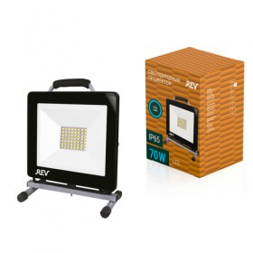 REV Прожектор светодиодный на подставке Ultra Slim 30W, прорезиненный провод 3м, 6500К